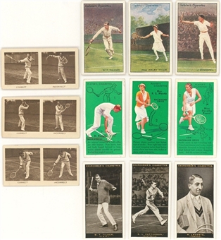 1928-1936 Tennis-Themed Complete Sets Quartet (4 Different) – Featuring Bill Tilden